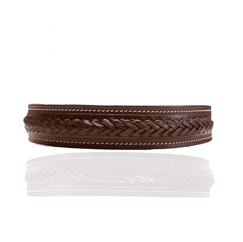 Collier pour chien personnalisé en cuir Basel