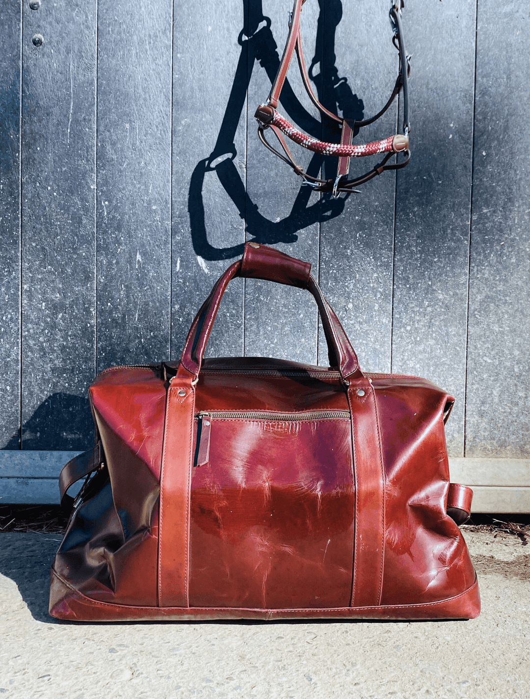 Sac Week End en cuir Vintage