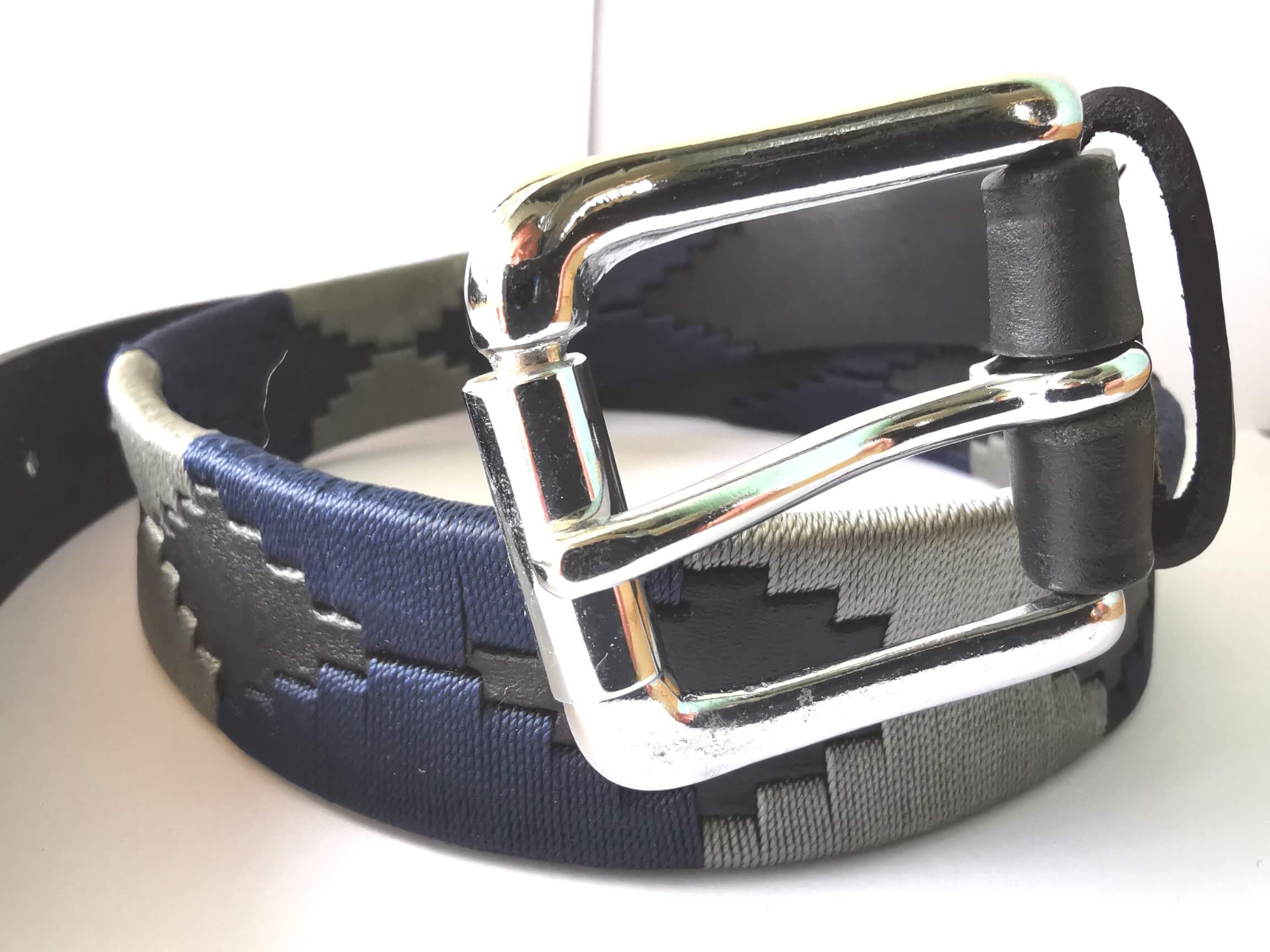 Ceinture De Dressage Cuir Noir 60 Cm (24 Pouces) - Élastique à Une Extrémité - Fabriquée En Angleterre